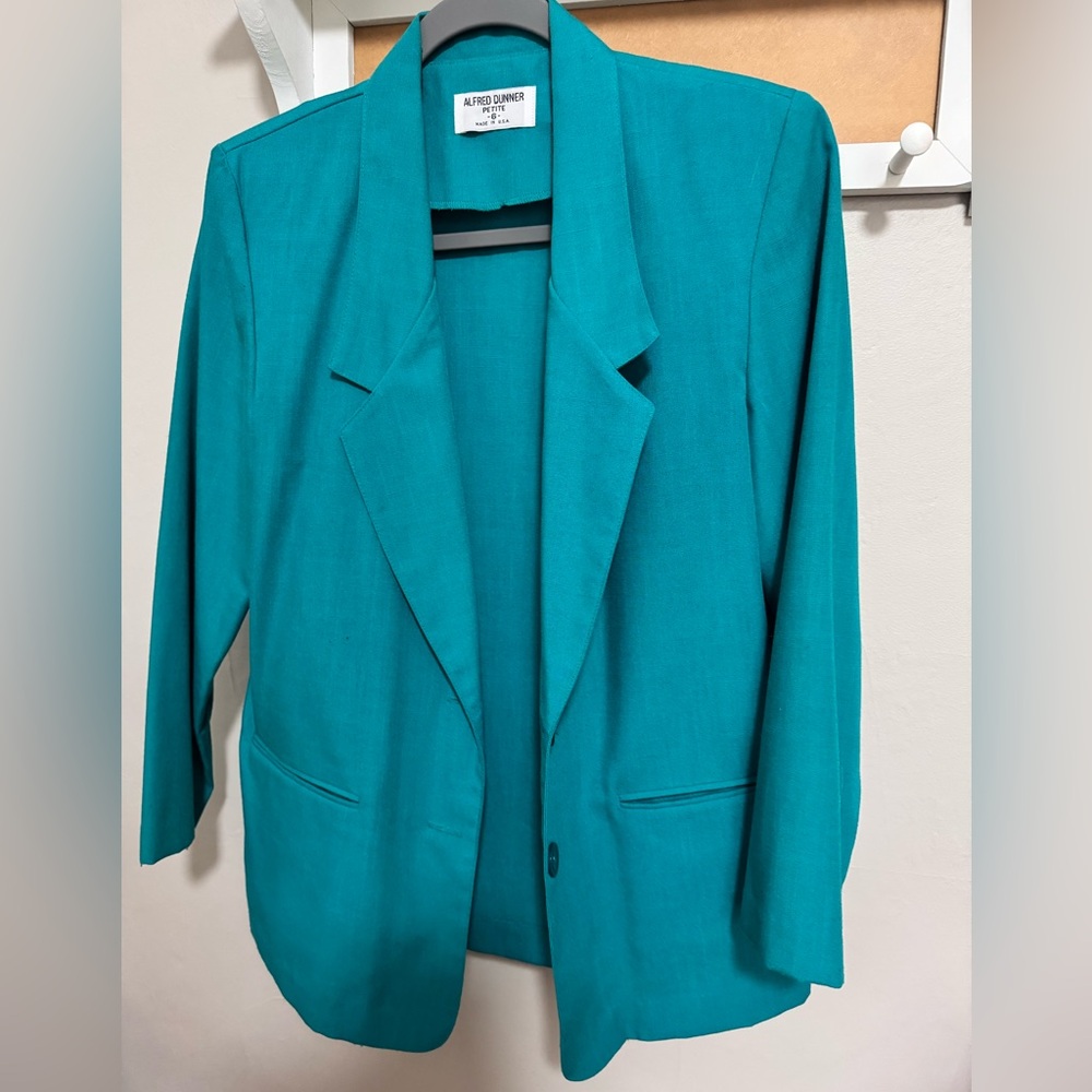 Alfred Dunner Teal blazer